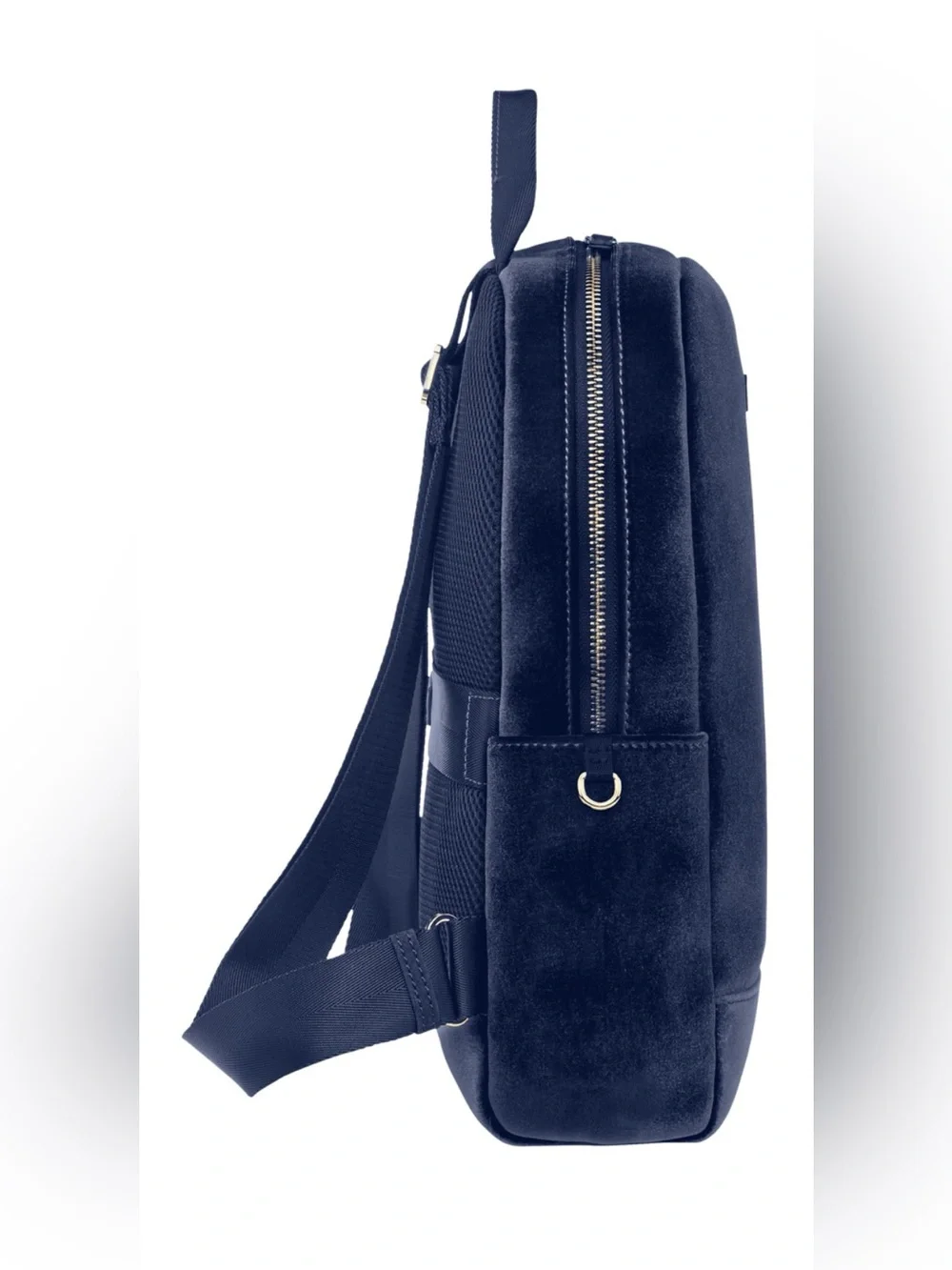 Moleskine Velour Textile Backpack Dark Indigo Navy Blue Minimalist Laptop Work